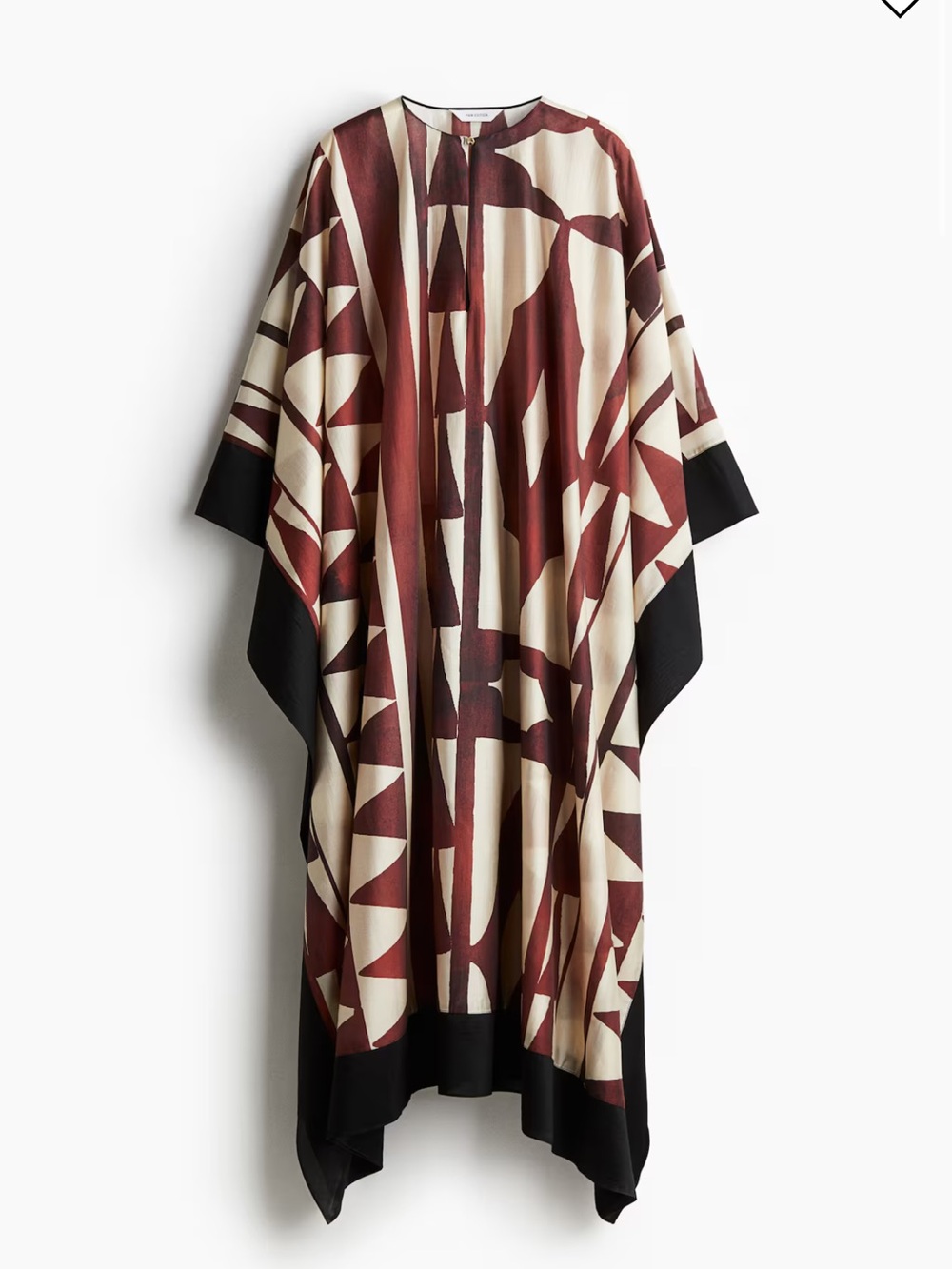 H&M Oversized Geometric Print Kaftan Dress